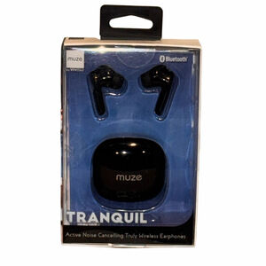 Tranquil Black Wireless Noise Cancelling Earphones NIB